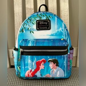 Loungefly Disney Exclusive Little Mermaid Kiss The Girl Ariel Mini Backpack